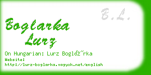 boglarka lurz business card